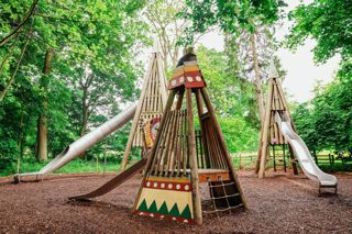 Teepee encampment play area