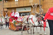 Santa Arrival With Sleigh And Reindeer 2017