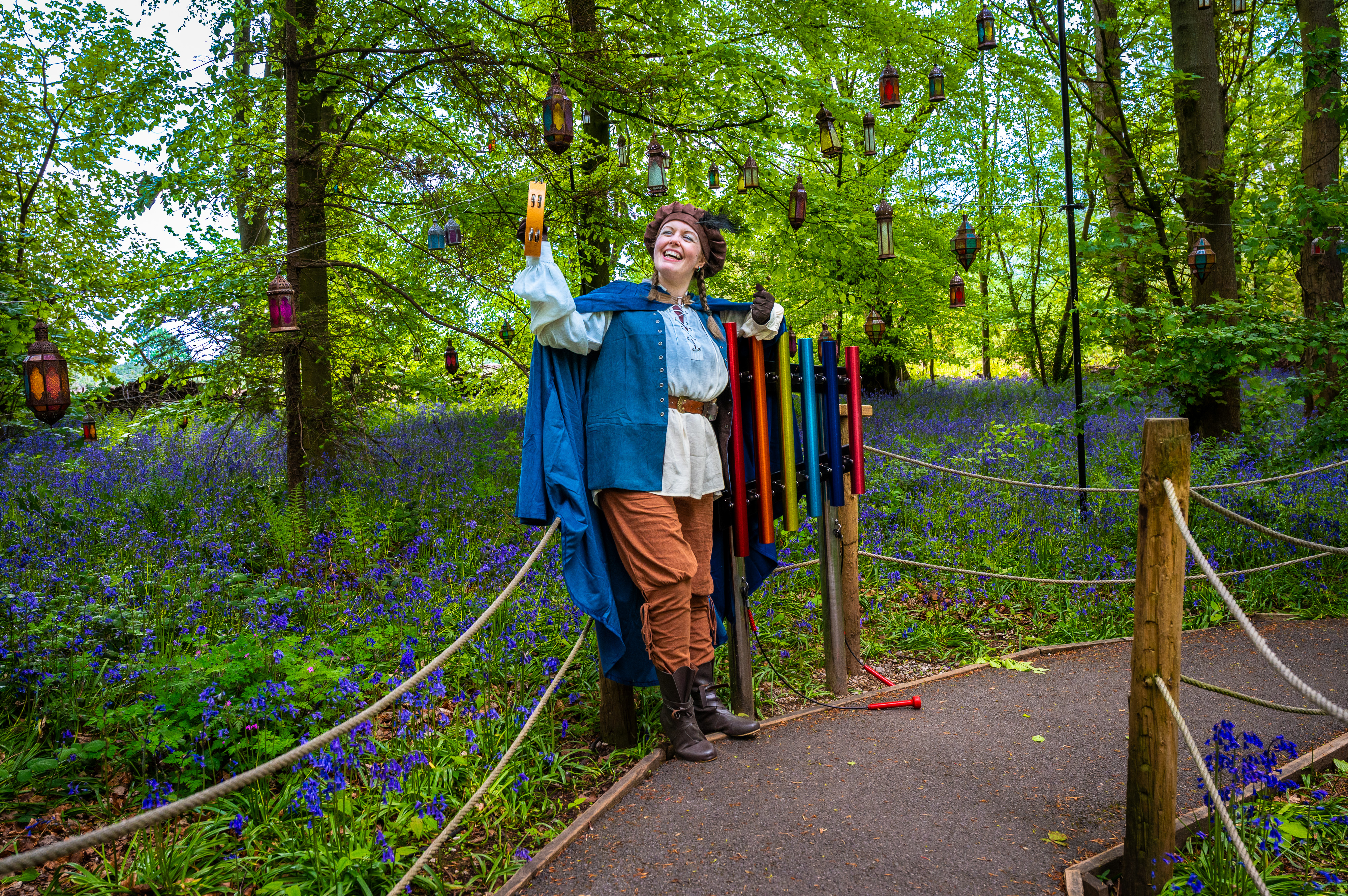 DC Storybook Spring 2026 Bard In Musical Garden Holding Tambourine