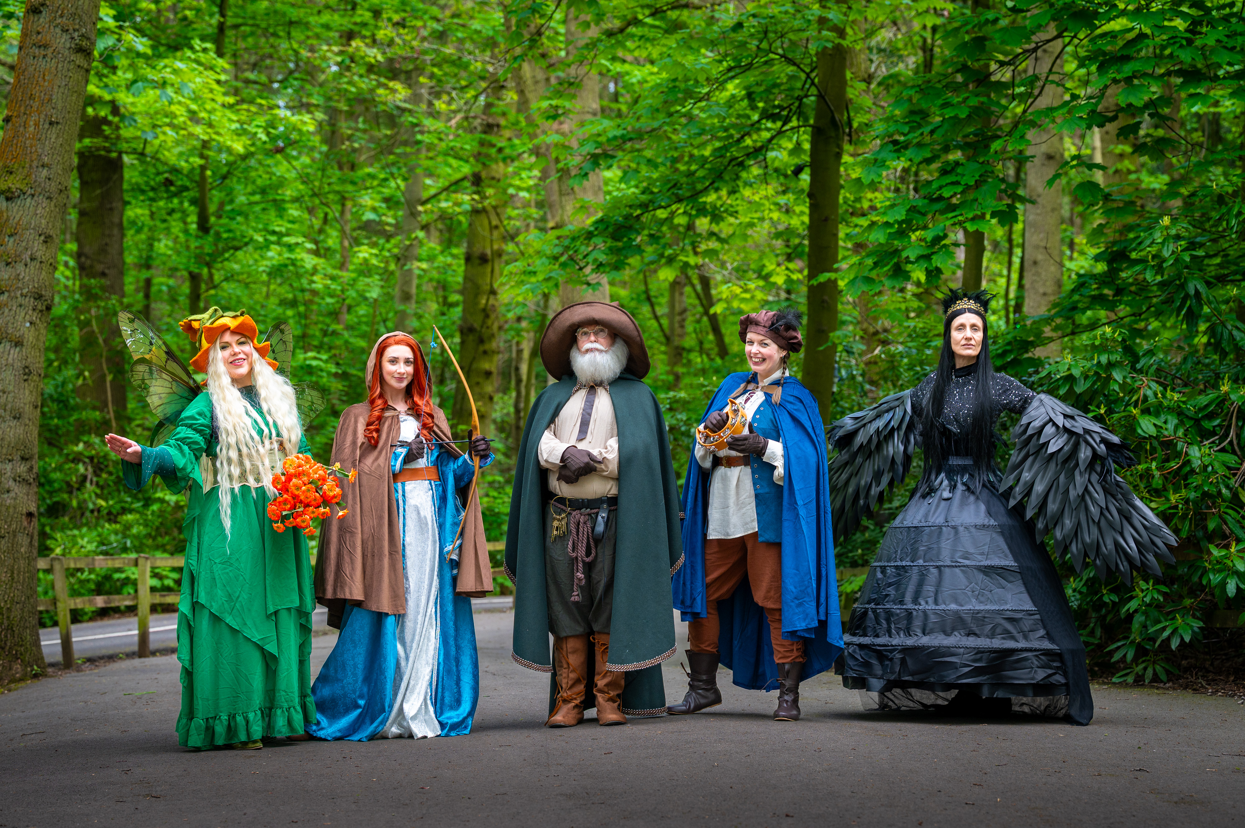 DC Storybook Spring 2026 Group Of Five Storybook Characters Walking In A Forest