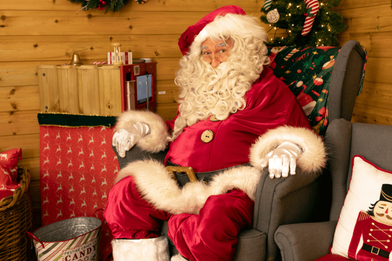 Santa In His Grotto