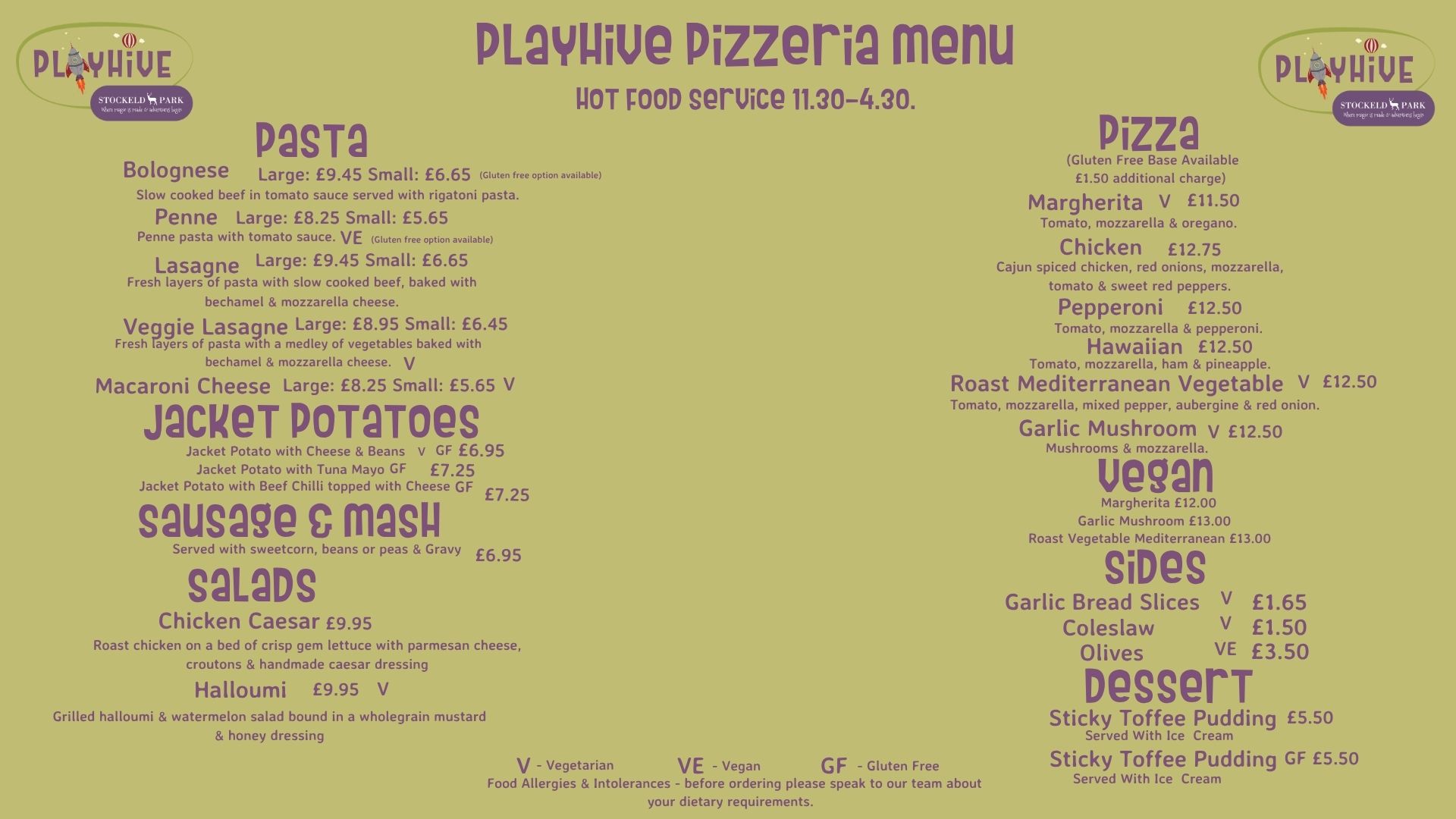 Easter Menu 2026
