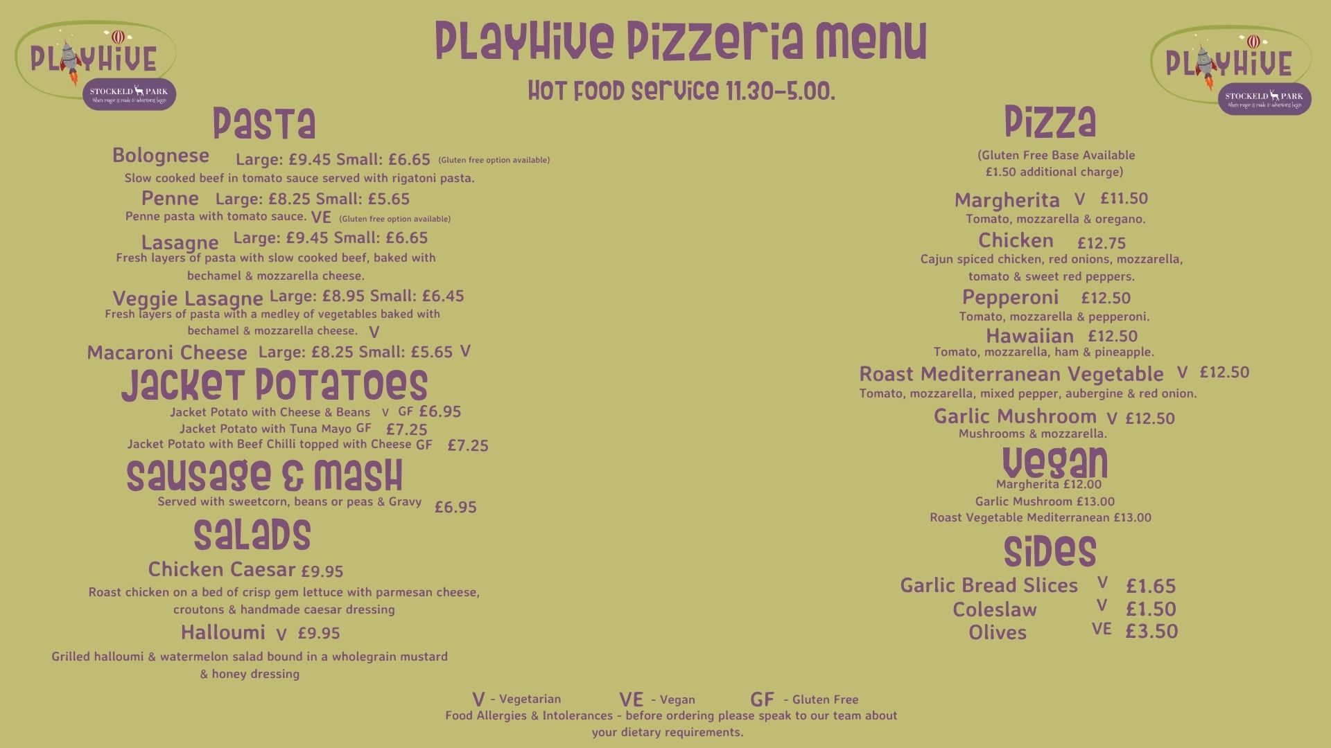 Summer Menu 2026