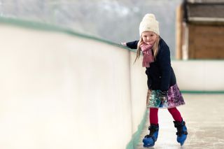 young girl skating