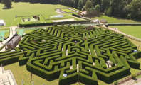 View of the maze from above