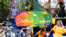 Images from Stockeld Summer with the logo in the centre
