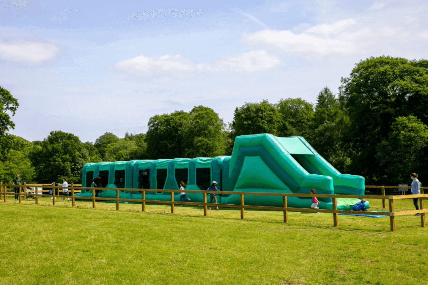 Outdoor inflatable at Stockeld Park