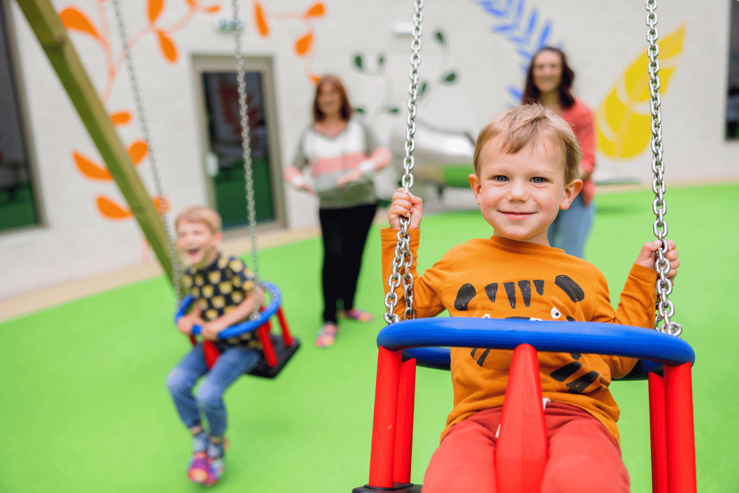 Children enjoying a playdate at Stockeld